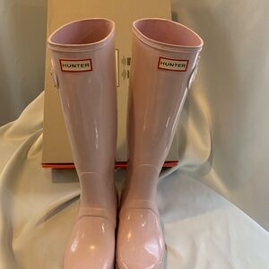 Hunter Pink Winter and Rain Boots